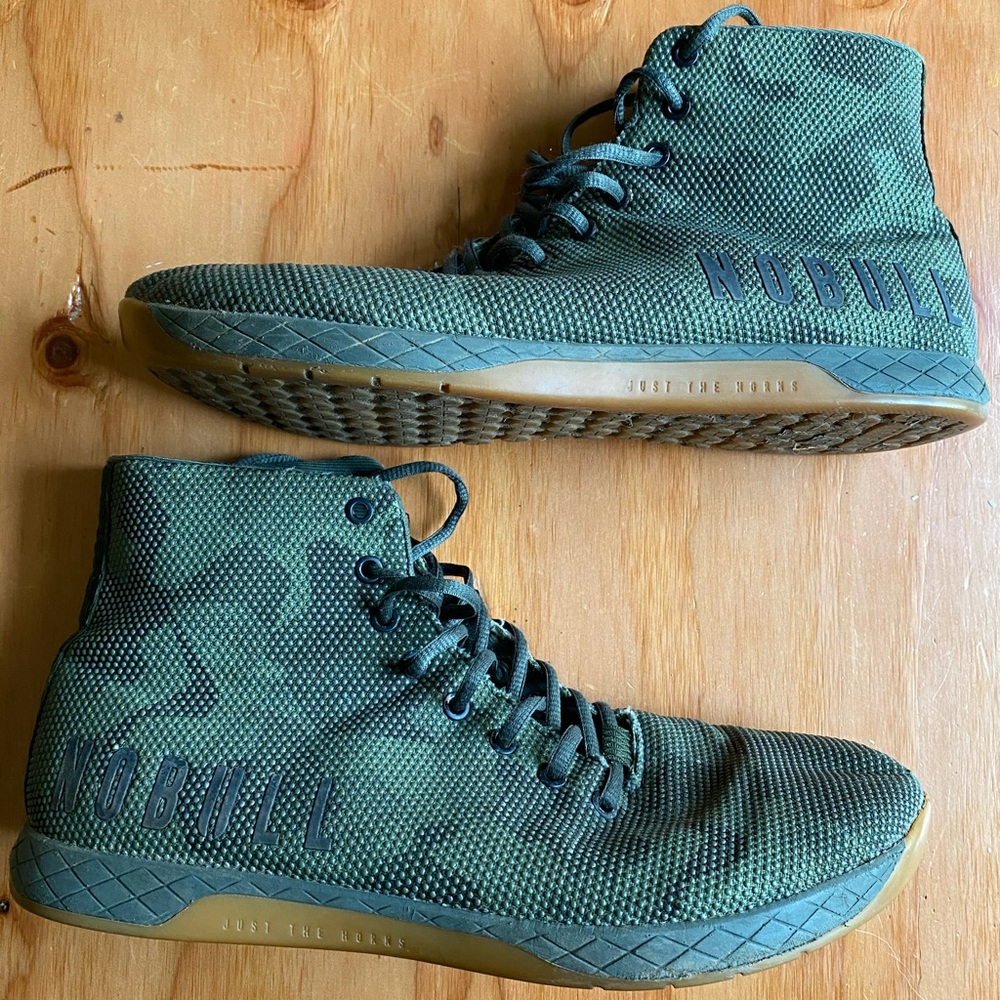 Nubull hi top training shoes camo